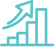 Ícone BPaaS Visão Analítica com indicadores de gestão do negócio